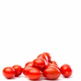 The Roma juicy red tomatoes isolated on a white background